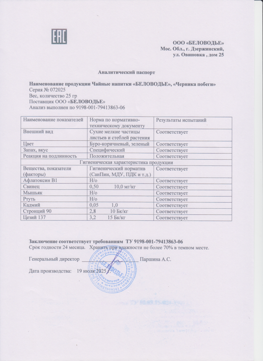 Паспорт №072025